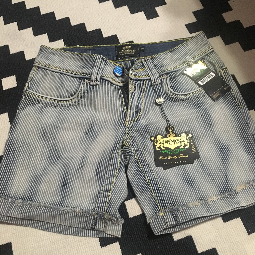 Akademiks Demin Bermuda Shorts